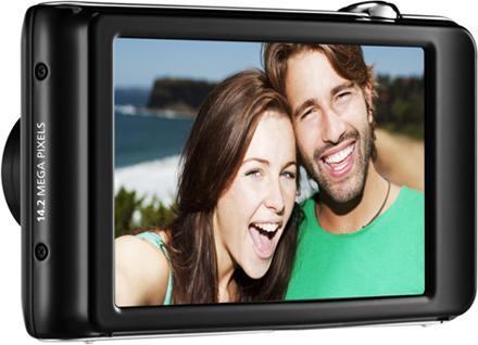 Produktbild Samsung ST600, 14 MP, 5x Zoom, Dualdisplay, HD-Movies, Black (1/2,3'')
