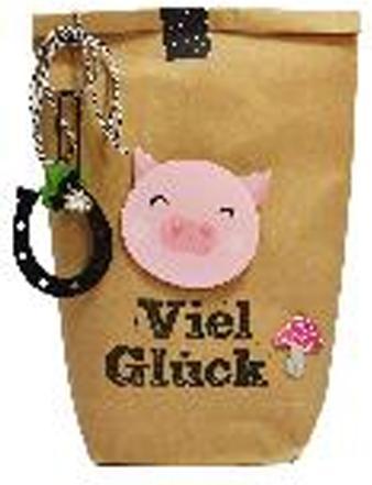 Produktbild Wunderle W-Tüte Viel Glück Schweinchen (Geschenktüte, 1 x)