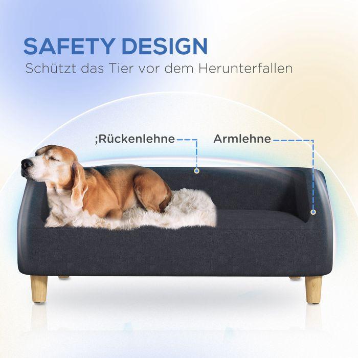 Produktbild Swisshandel24 Hundesofa, Haustiersofa Katzensofa Hundebett für mittelgrosse und grosse Hunde, Hundecouch mit Erhöh (Hund)