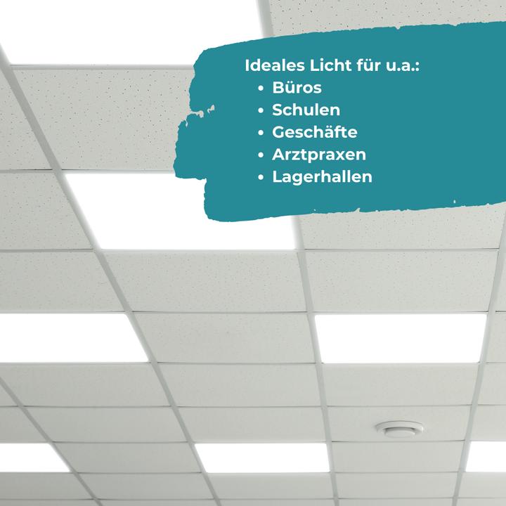 Actual product image Luxula LED BackLit panel, 62x62, anti-glare property (4400 lm)