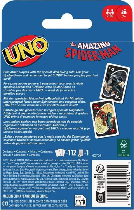 Produktbild Mattel Games Uno Spider-Man (Deutsch, Französisch, Italienisch)