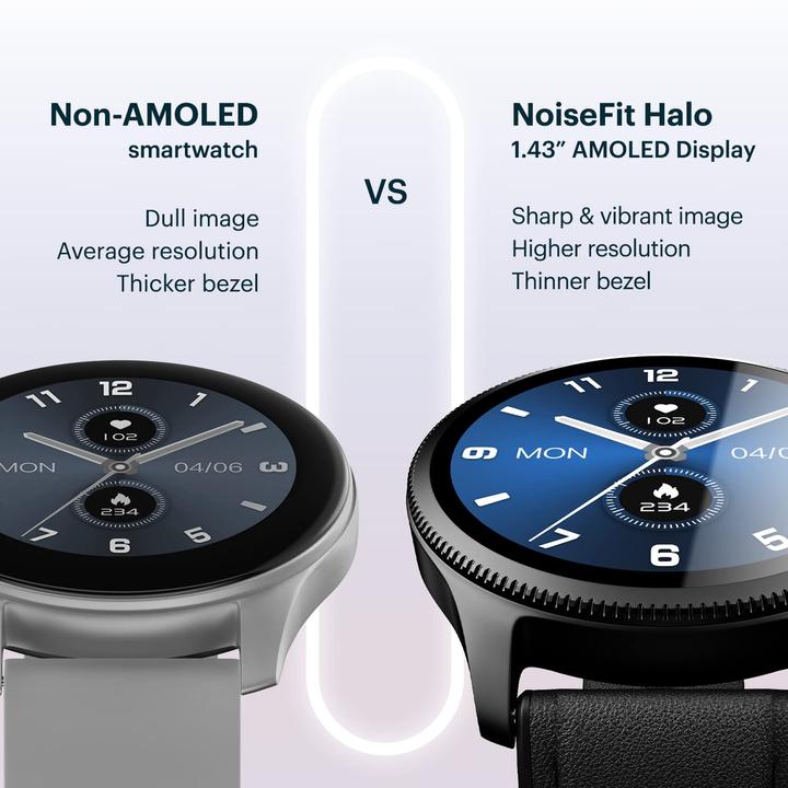Image du produit Noise Halo Smartwatch (Black) (42 mm)