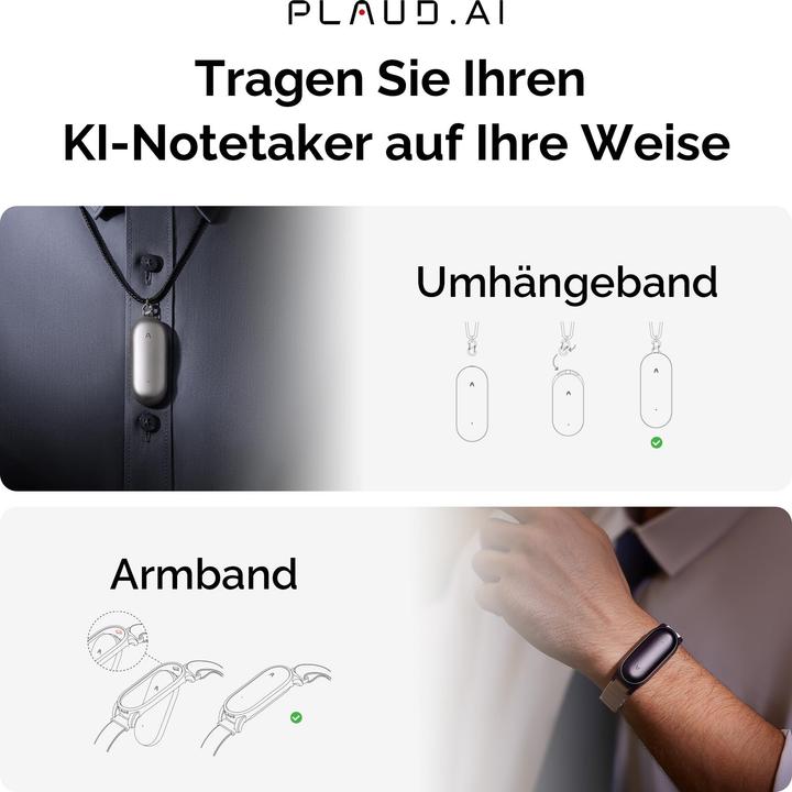 Produktbild Plaud NotePin (64 GB)