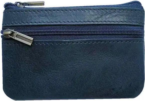 Image du produit Only-Bags.Store Porte-monnaie vintage en cuir Crazy Horse Porte-monnaie zippé en cuir véritable Porte-monnaie Retro