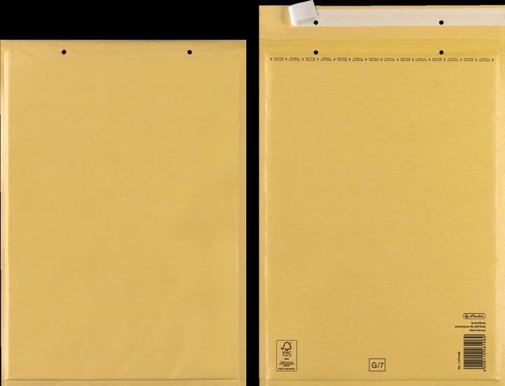 Herlitz Luftpolstertasche G 25x34 cm haftklebend braun FSC Mix 10er Packung (10 x)