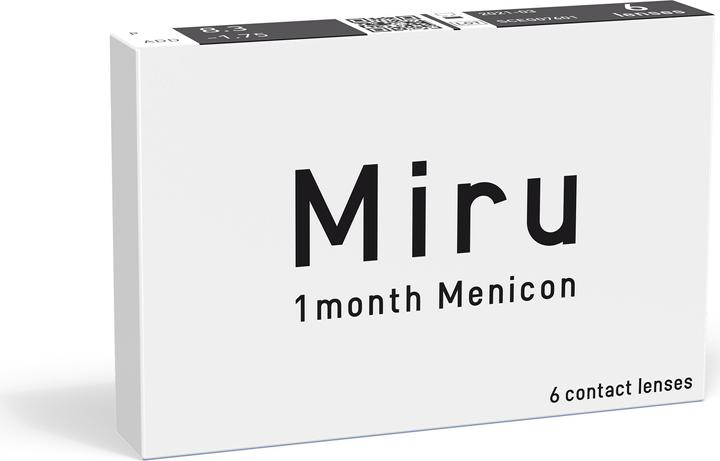 Discountlens Miru 1Month Menicon - 6 (6 Stück, Monatslinse, Sphärisch)