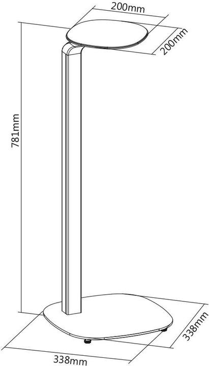 Immagine prodotto myWall HS20L (1 coppia, Cavalletto, Non mobile)