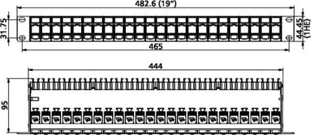 Produktbild Metz Connect 130B11P0-E 1U 24-Port Zubehör Netzwerk