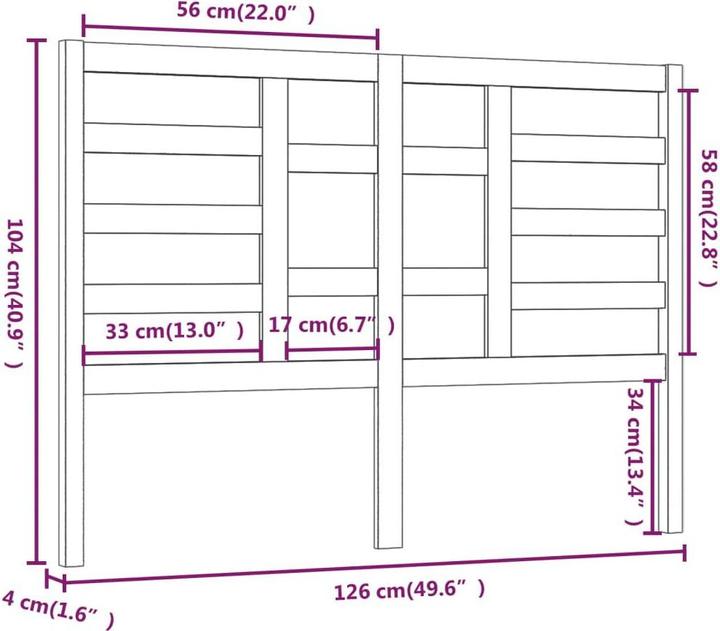 Actual product image VidaXL Edan (126 x 4 x 104 cm)