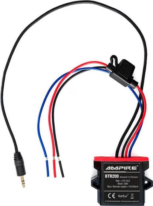 Actual product image Ampire Bluetooth Receiver,3.5mm Klinke/Cinch, 12 Volt, aptXHD, aptXLL (Receiver)
