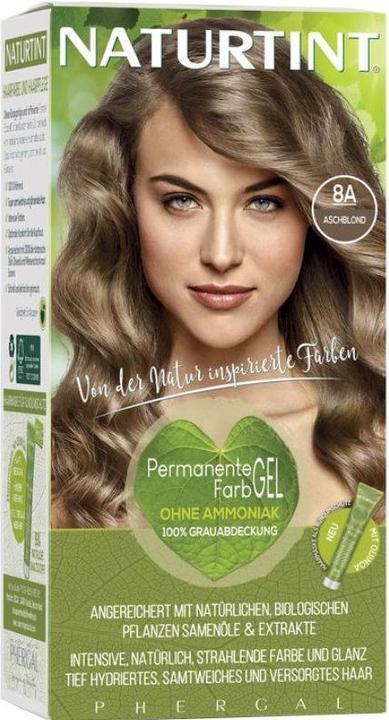 Naturtint Permanentes Haarfarbegel 8A Aschblond ohne Ammoniak (8A Aschblond)
