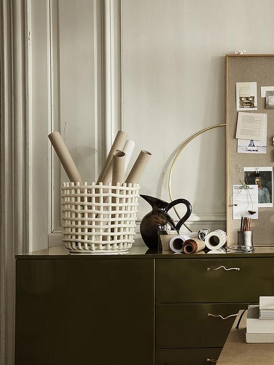 Image du produit Ferm Living Panier en céramique (1 x, Ø 23.5 x 21 cm)