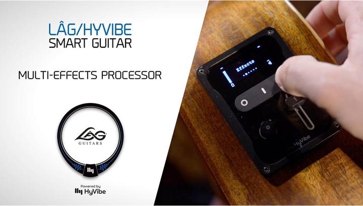 Actual product image Lâg Guitars HyVibe CHV15E (Acoustic guitar, Khaya, Cedar wood)