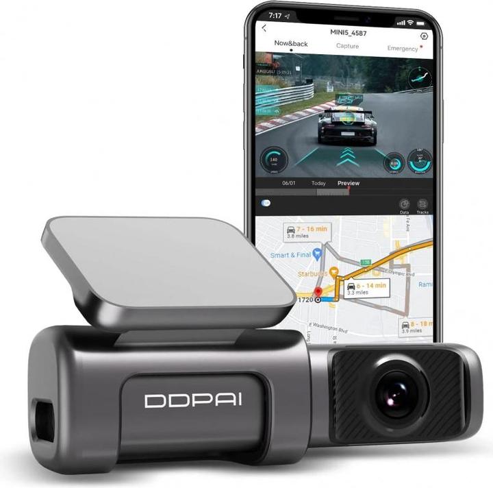 Immagine prodotto DDpai Mini 5 (WiFi, Ricevitore GPS, Bluetooth, 4K)