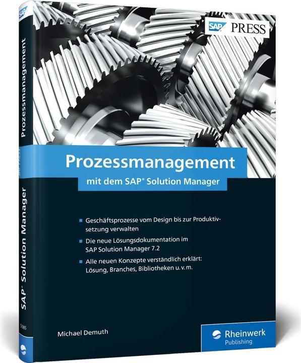 Produktbild Prozessmanagement mit dem SAP Solution Manager (Deutsch, Michael Demuth, 2017)