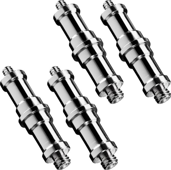 Image du produit Walimex 4x Vis Adaptateur Convertisseur Spigot 3/8“ - ¼“ Raccord Trépied Photo (Adaptateur pour pied)