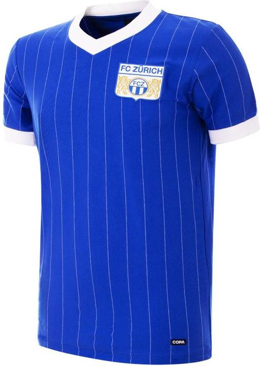 Image du produit Copa Football FC Zurich 1981 extérieur maillot rétro | FC Zurich 1981 maillot vintage (S)