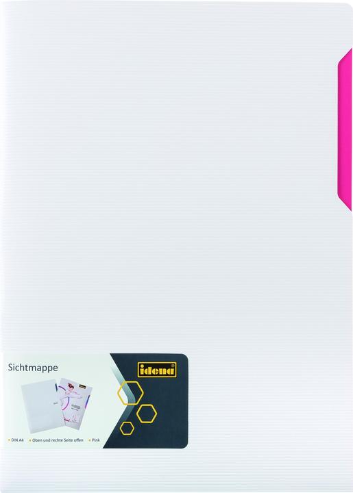 Immagine prodotto Idena Cartella espositiva PP A4 bianco rosa (A4, 1 x)