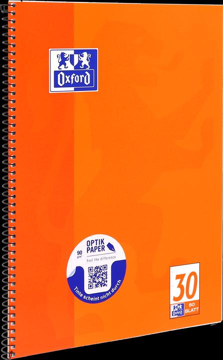 Produktbild Oxford Collegeblock (A4+, Blanko, Harter Einband)