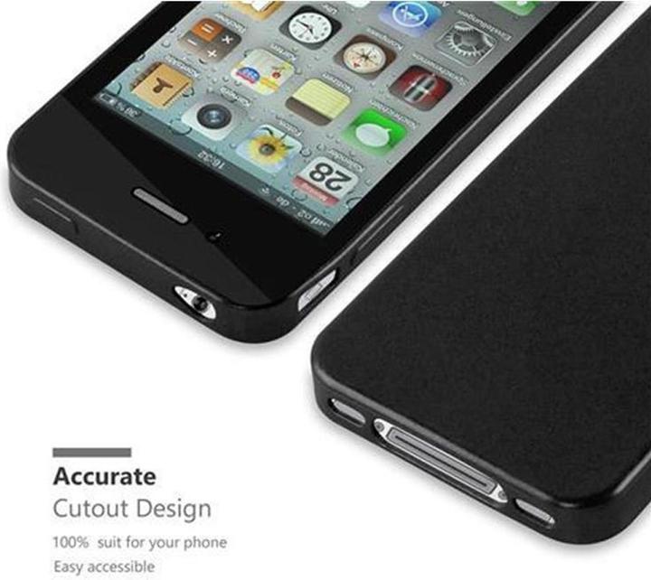 Image du produit Cadorabo Couverture métallique mate TPU (Apple iPhone 4, G4s)