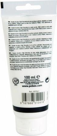 Image du produit Pebeo Acrylique Fine Studio Acrylics (Blanc éclatant, 100 ml)