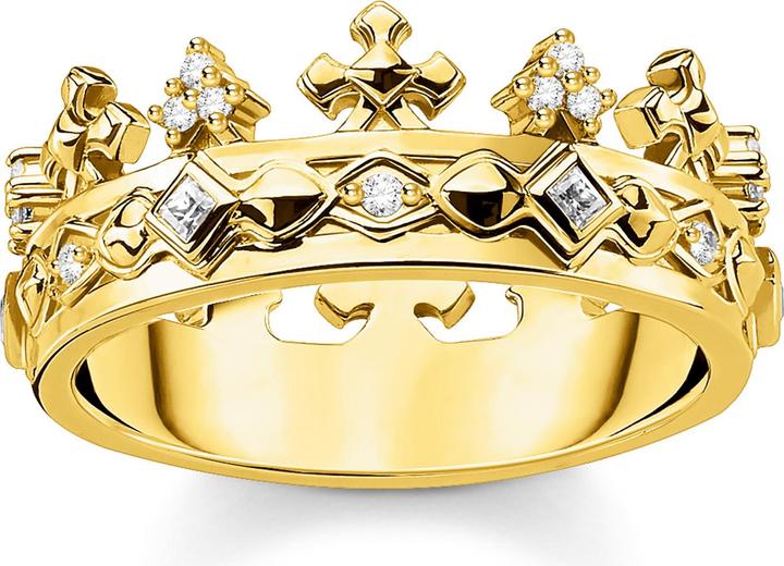 Thomas Sabo Ring Krone gold (48, 925 Silber)