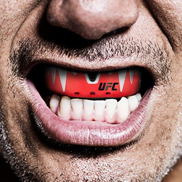Immagine prodotto Opro Self-Fit UFC Platinum - Red/Silver/Black (Taglia unica)