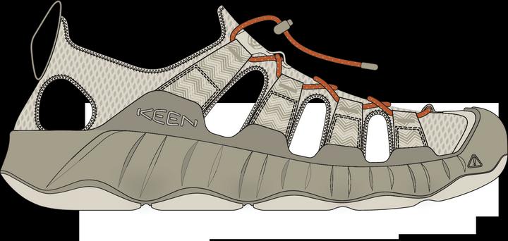Actual product image Keen Hyperport H2 Ws taupe (40)