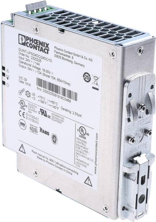 Produktbild Phoenix Contact Industrielle USV-Anlage (DIN R (240 VA, 240 W, Online-Doppelwandler USV)