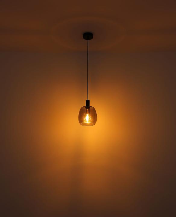 Immagine prodotto Globo Lampada A Sospensione In Metallo Nero, 3xe14 (E14)