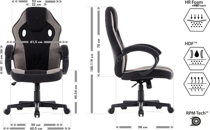 Actual product image Sense Prisma fabric black-grey