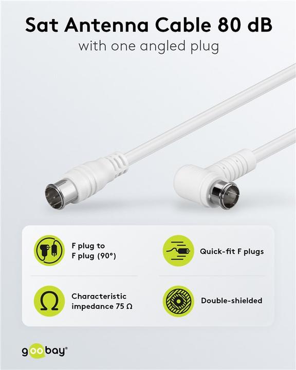 Produktbild Goobay Anschlusskabel (85 dB, SAT Kabel)