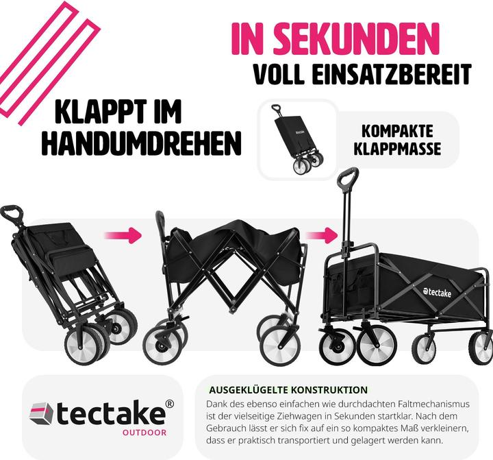 Image du produit tectake Chariot pliable LEON avec freins