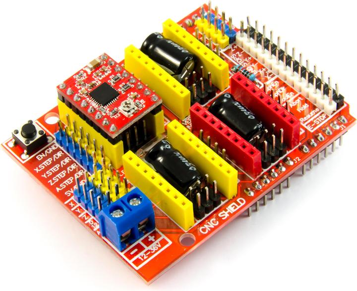 Image du produit Purecrea CNC Shield A4988 Arduino pour imprimantes 3D et fraiseuses (GRBL)