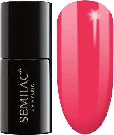 Actual product image Semilac 042 Neon Raspberry 7ml (042 Neon Raspberry, UV gel varnish)