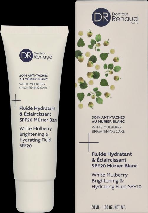 Actual product image Dr. Renaud White Mulberry Brightening & Hydr. Fluid SPF20 (Suntan cream, SPF 20, 50 ml)