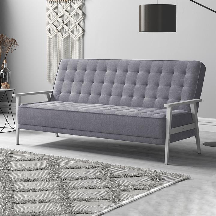 Produktbild VitaliSpa Sofa Dion, Grau, 202 cm mit Klappfunktion