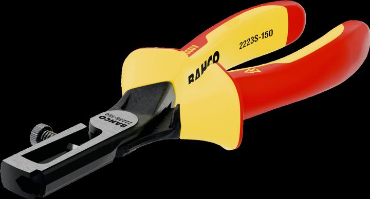 Produktbild Bahco ERGO Abisolierzange, phosphatiert, isoliert mit Zwei-Komponenten-Griffen, VDE-geprüft(150 mm) (165 mm)