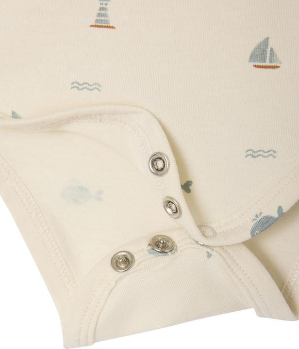 Produktbild Vertbaudet Bio-Kollektion: 2er-Pack Baby Bodys für Neugeborene mit Öffnung hinten (92, 98)