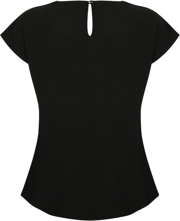 Actual product image Henbury Short-sleeved top with pleated design at the front (XL)