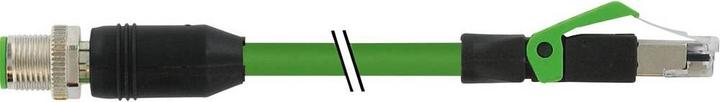 Immagine prodotto Murr Elektronik M12 St. 0° X-cod. RJ45 St. 0° Gigabit PUR 4x2xAWG26 schermato gn UL/CSA 5m