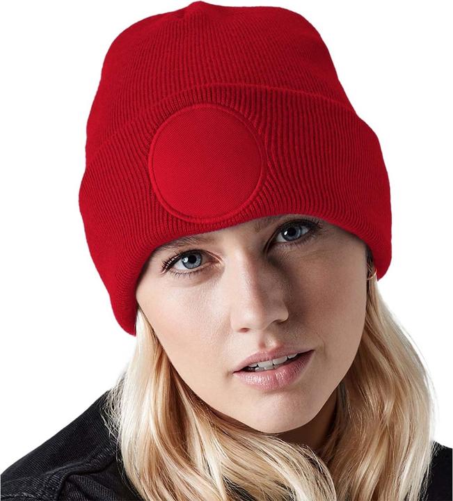 Produktbild Beechfield Runder Patch Beanie (One Size)