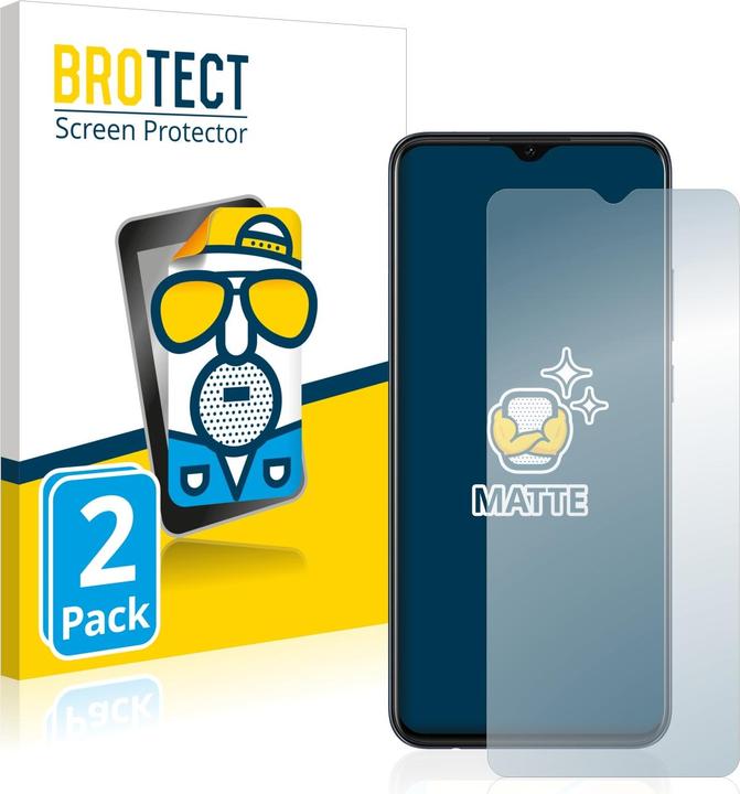 Actual product image BROTECT Anti-glare screen protector matt (2 Piece, Oppo A15)