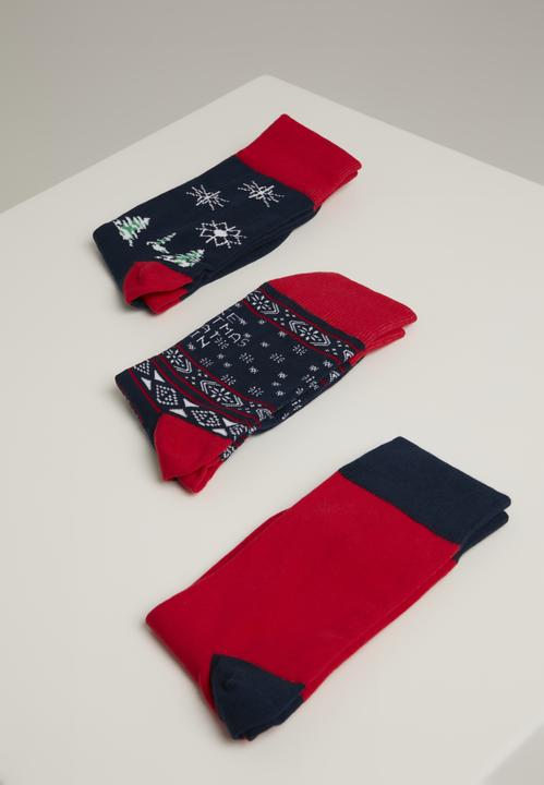 Produktbild Urban Classics Christmas Socks Set Icebear (3er Pack, 39 - 42)