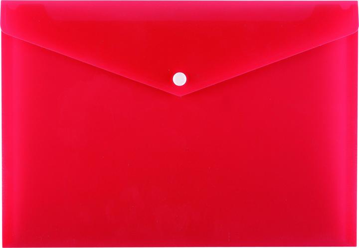 Idena Envelope C4 PP, translucent red (1 x)
