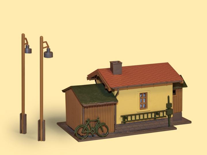Actual product image Auhagen 11322 H0 Route guard house