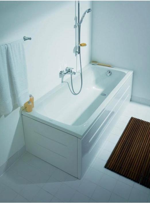 Actual product image Duravit Rectangular bath D-Code 75 x 170 cm white smooth 7000970000000 (120 l, 170 cm, 75 cm)