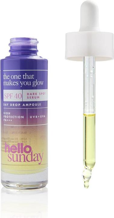 Actual product image Hello sunday the one that makes you glow Dark spot oil serum SPF 40 (30 ml)