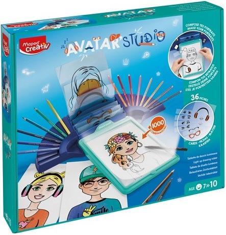 Actual product image Maped Creativ drawing projector Avatar Studio blue/turquoise