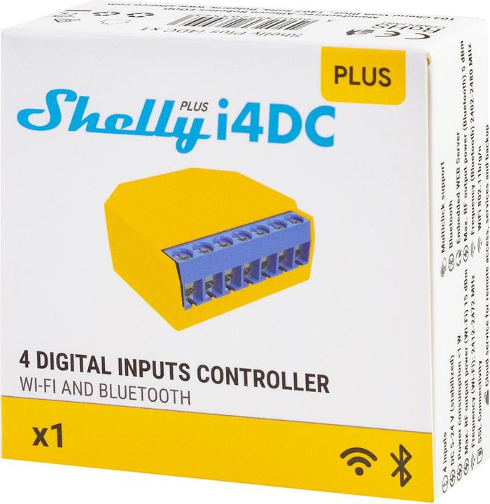 Produktbild Shelly Plus I4 DC (Schaltaktor)